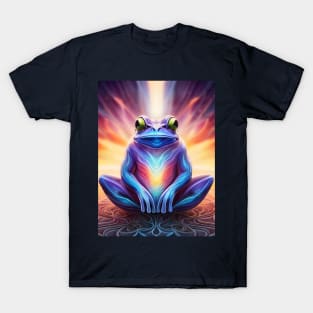 Froggy Animal Spirit (20) - Trippy Psychedelic Frog T-Shirt